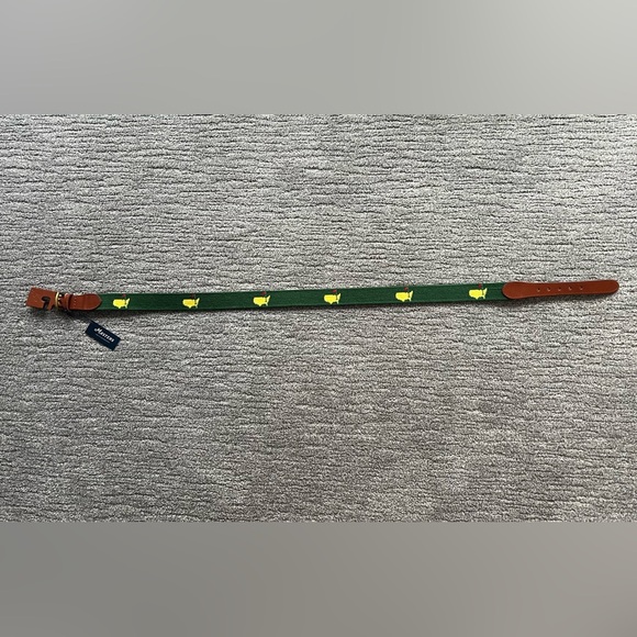 NWT Men's embroidered belt from Masters. Leather details - Picture 2 of 6